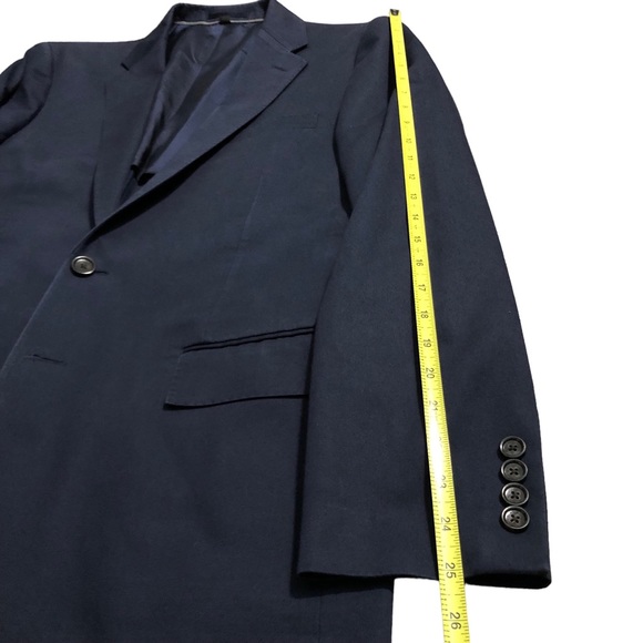 j crew ludlow 40r slim blazer jacket dark blue wool duca visconti di modrone - Picture 8 of 11